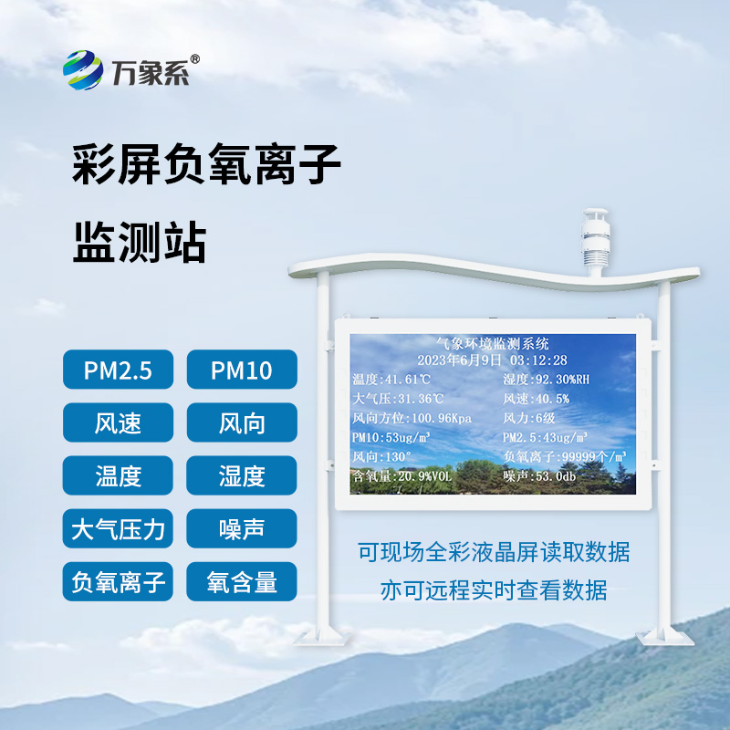 高智能一體化負(fù)氧離子監(jiān)測(cè)站